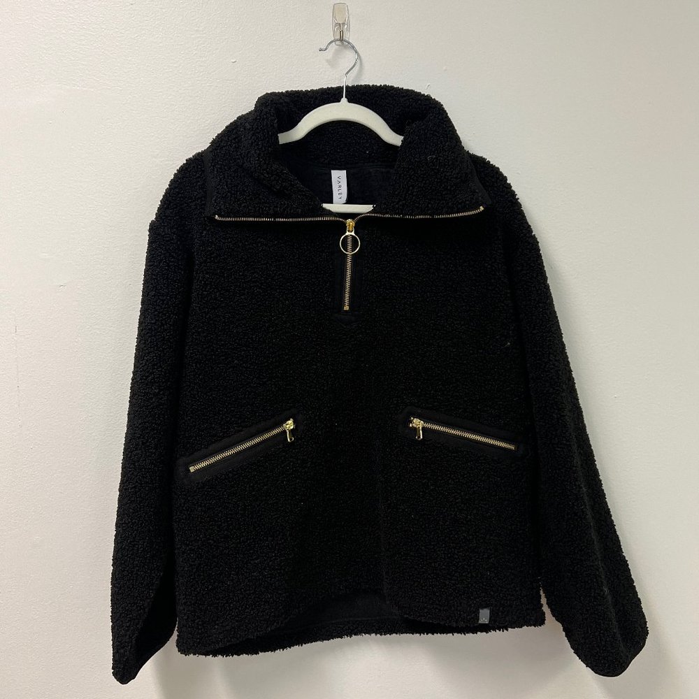 Varley Black Half Zip Sweater